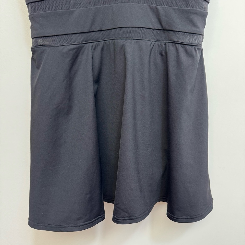 Lands End Mesh V-Neck Mini Swimsuit Dress Women Size 6 One Piece - Picture 8 of 16